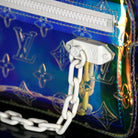Louis Vuitton-Clutch-23.0 x 11.5 x 4.0 cm (Length x height x width ) L 8.4 x H 4.7 x W 1.9 inches Highly resistant PVC Highly resistant PVC and calf-leather trim Mat-white hardware Zipped compartment Zipped front pocket Removable strap-fabriqe.com