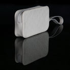 Louis Vuitton-Clutch-WT-9.06 x 4.53 x 1.57 inches ( length x height x width ) L 21.3 x H 12 x W 4.8 cm/ L 8.4 x H 4.7 x W 1.9 inches Powder White Taurillon Monogram Cowhide leather Textile lining Tone-on-tone hardware Matte-effect resin chain Removable st
