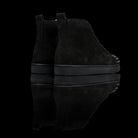 Christian Louboutin-Louis Flat High Spiked Toe-Pre Order Duration (3-5 Working Days) Product: 1140458 Colour: Black/Black Classic Material: Suede, Rubber Sole Mens Christian Louboutin Louis Spikes constructed in Flat Black Suede feature sleek looking spik