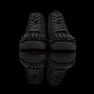 Christian Louboutin-Louis Flat High Spiked Toe-Pre Order Duration (3-5 Working Days) Product: 1140458 Colour: Black/Black Classic Material: Suede, Rubber Sole Mens Christian Louboutin Louis Spikes constructed in Flat Black Suede feature sleek looking spik
