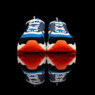 Dior Homme-B22 Sneakers-Pre-Order Duration: 3-5 working days Blue technical knit and black calfskin White cotton laces White nylon lining Black nylon pull tab Orange rubber sole, textured “Dior Homme” logo “Welded” construction-fabriqe.com