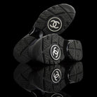 Chanel-CC Sneakers-Pre Order Duration (3-5 Working Days) CC Logo on side Black Rubber Sole 2018 Release Limited Stock Chanel CCs crafted in mixed fabric sports CC branding on the side. Nylon at vamp, leather touch at back and suede line finish grabs the s