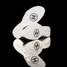Chanel-CC Sneakers-Pre Order Duration (3-5 Working Days) CC Logo on side White Reflective 3m pipping and back Black, White 3m Release: 2019 Limited Release Suede Nylon 3m-fabriqe.com