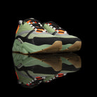 Dior Homme-B22 Sneakers-Khaki Green technical knit and black calfskin Black cotton laces Black nylon lining Khaki Green pull tab Toffee rubber sole, textured “Dior Homme” logo “Welded” construction-fabriqe.com