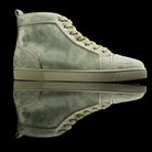 Christian Louboutin-Louis Flat high-Product Code: 3161213 Colour: Poivre Vert/Khaki Discontinued Material: Suede/Velour-fabriqe.com