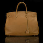 Hermes-Birkin 40-BROWN SILVER-Designer Style: ID Square Size: 40 Hardware: Silver Release Date: 2017 Colour: Brown Made in France Material: Grained Leather 100%, Silver-fabriqe.com