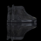 Christian Louboutin-Louis Flat High Spikes-Product Code: 1170699 Colour: Black 2017 Release, Discontinued Material: Canvas, Metal Spikes, Rubber Sole Mens Christian Louboutin Louis Flat Moire Patent Spikes constructed in Black Moire feature sleek looking 