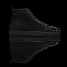Christian Louboutin-Louis Flat High Spiked Toe-Product Code: 3101212 Colour: Black 2015 Release Material: Suede Velours, Metal Spikes-fabriqe.com