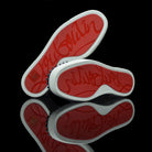 Christian Louboutin-Louis Flat-Product Code: 1101083 Colour: Black White 2015 Release Material: Suede Velours, Metal Spikes-fabriqe.com