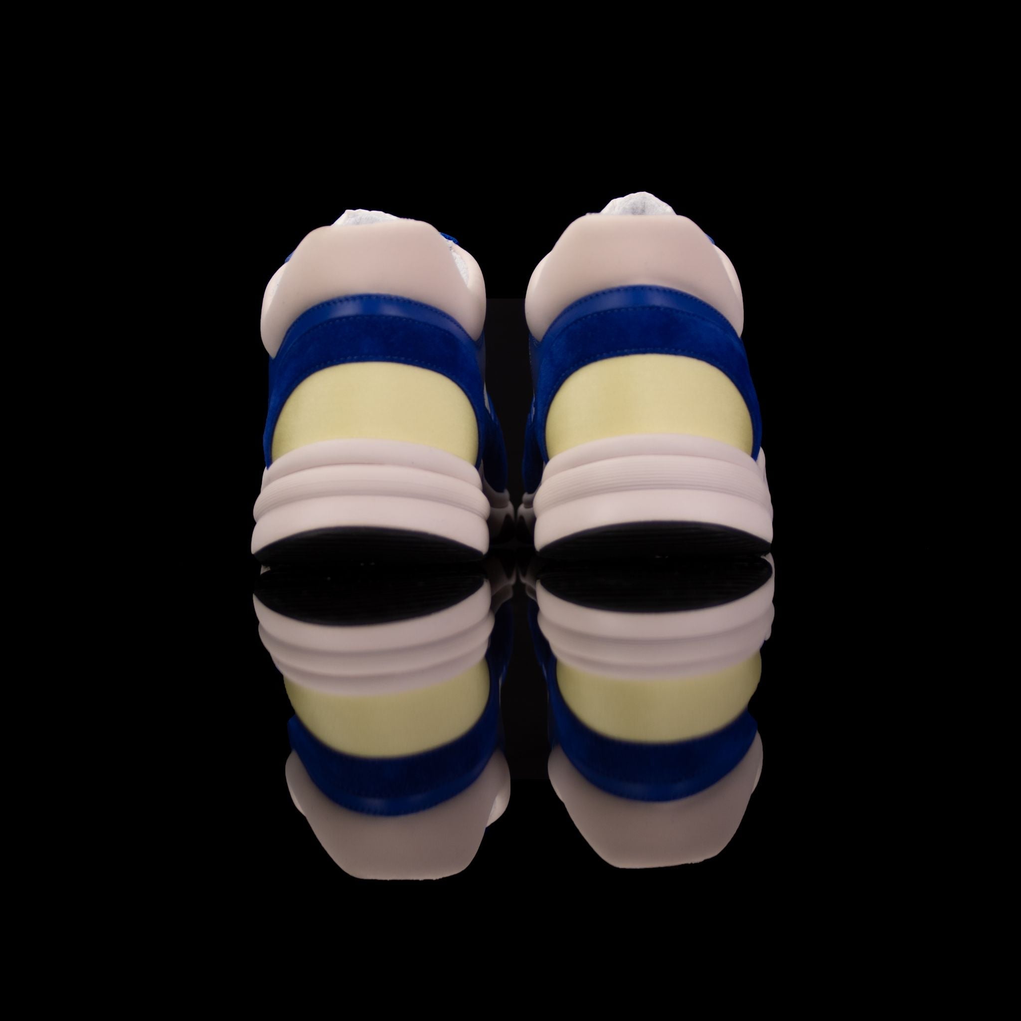 Chanel-CC Sneakers-Pre Order Duration (3-5 Working Days) This item is classed as Women’s CC Logo on side Blue, White, Yellow Release: 2019 Limited Release Lambskin Suede Chanel CC crafted in leather and suede fabric sports CC branding on the side. Yellow 