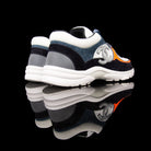 Chanel-CC Sneakers-Pre Order Duration (3-5 Working Days) CC Logo on side Silver Reflective 3m piping and back White Blue Orange Release: 2019 Limited Release Suede Nylon 3m-fabriqe.com